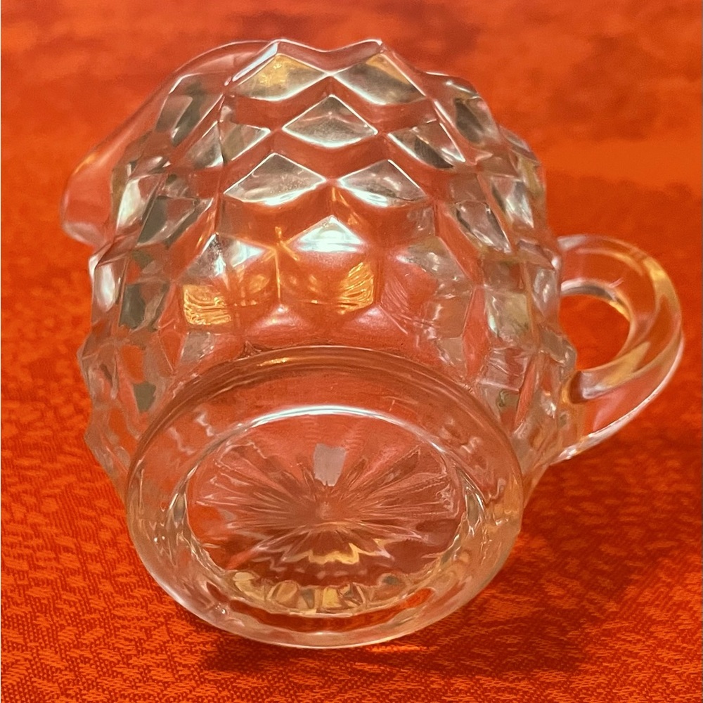 Fostoria American Sugar and Creamer - Picture 6 of 7